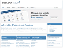 Tablet Screenshot of bellboymedia.co.za